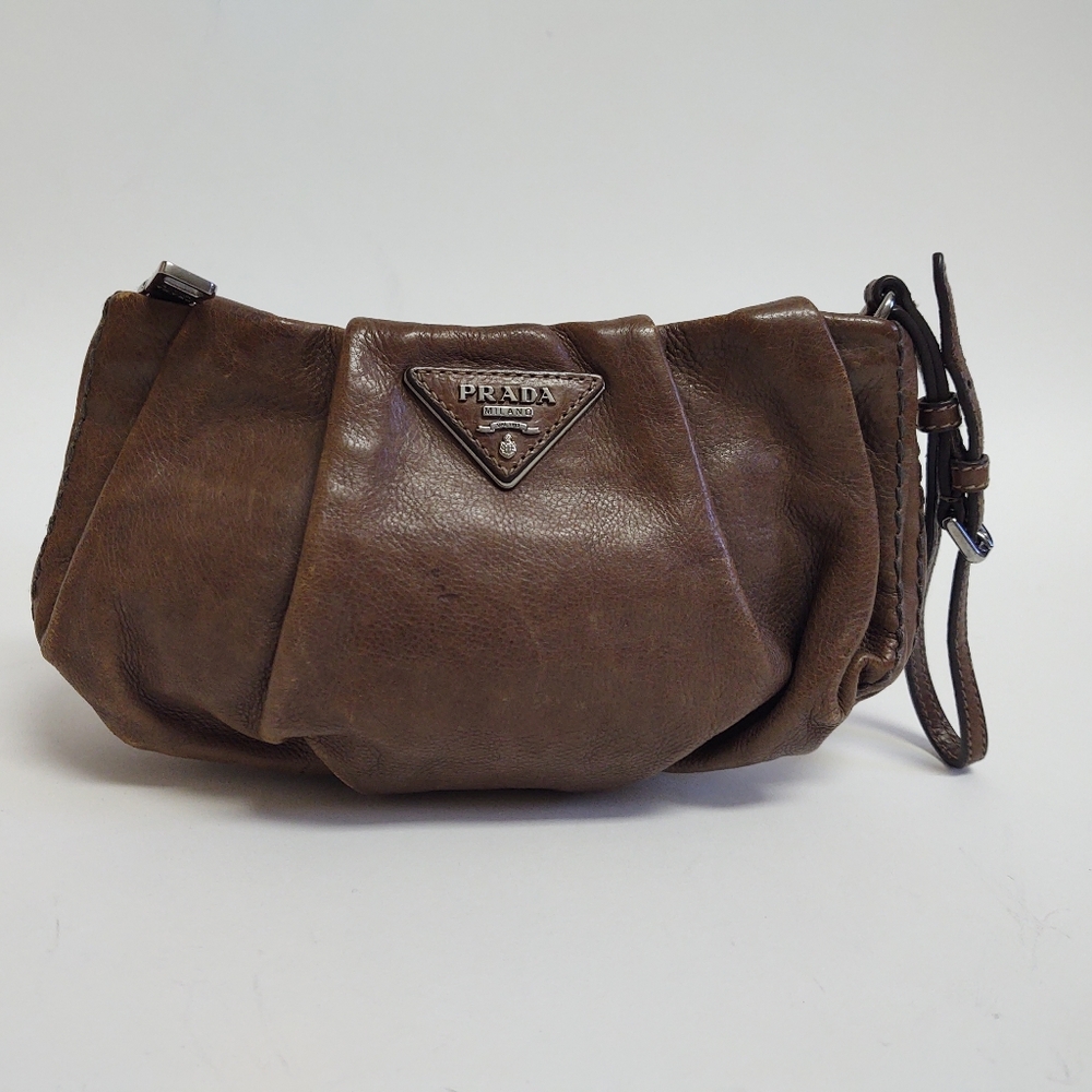 Prada Vitello Daino Wristlet Bag